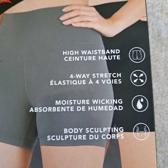 Reflex Active Shorts 2 Pack Green Brown Size XS High Waisted Stretch Shorts New! - Picture 7 of 16